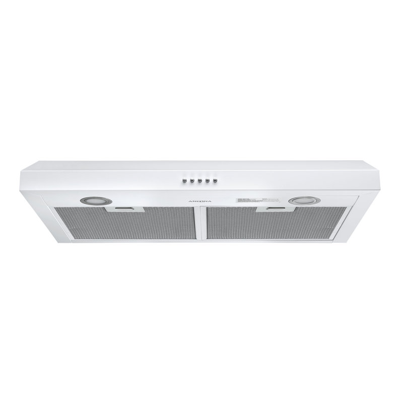 Ancona Slim S3DW 30" 325 CFM Nonvented White Under Range Hood